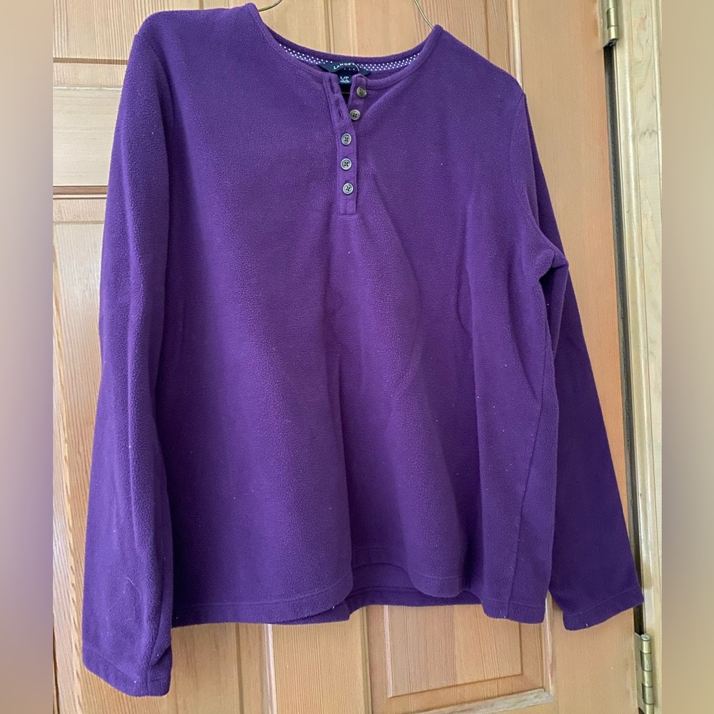 Purple Lands End fleece